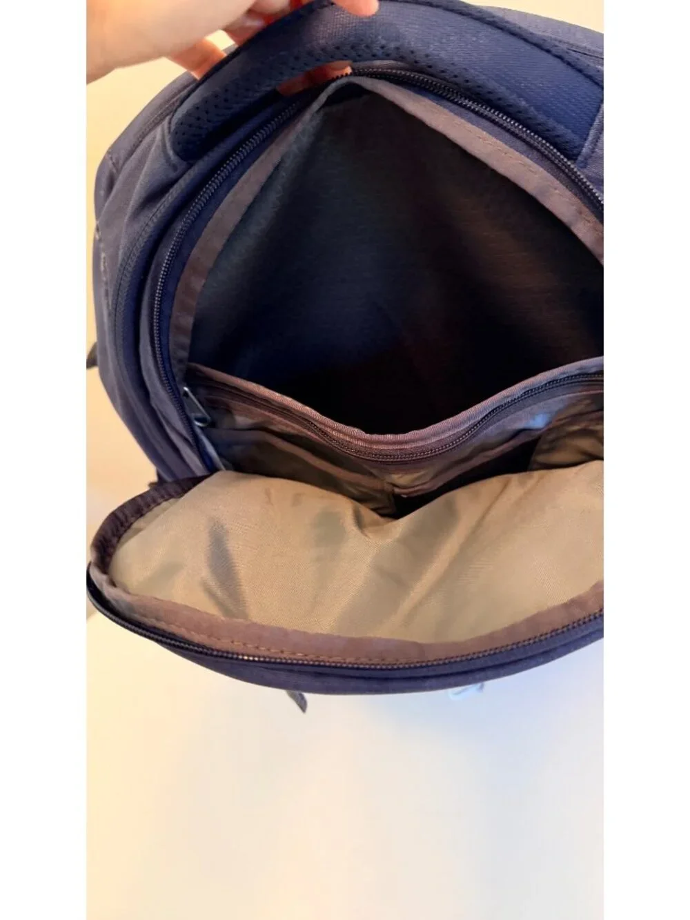The North Face Borealis Backpack Navy Blue Dual Compartments Bungee Cord System